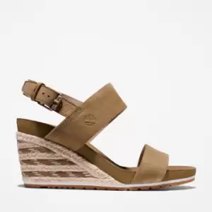 image of Timberland Capri Sunset Wedge Sandal For Her In Greige Greige, Size 7