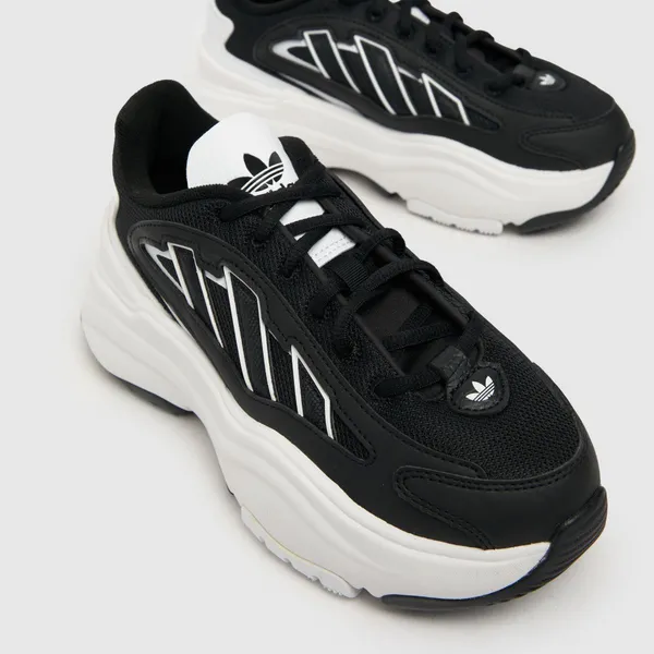 Image of adidas Black & white ozgaia Youth trainers Black & White UK 5 (EU 38)
