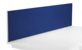 Image of 1800 Straight Upholstered Desktop Screen - Royal Blue