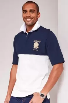 Image of England Classic Short Sleeve Panelled Rugby Shirt