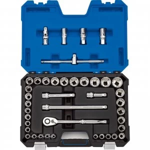 Image of Draper Expert 41 Piece 1/2" Drive Hex Socket Set Metric and Imperial 1/2"