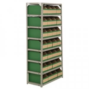Image of Slingsby Bolt Kit 1800X900X400mm 8-Shelves 28 Bins Grey 383651