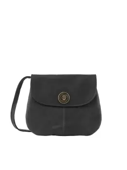 image of PIECES Leather Crossbody Bag Women Black