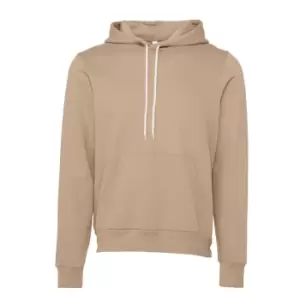 Image of Bella + Canvas Unisex Pullover Polycotton Fleece Hooded Sweatshirt / Hoodie (2XL) (Tan)