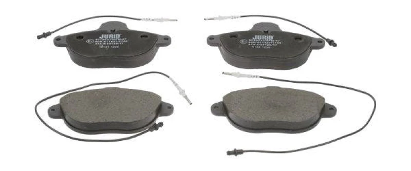 Image of JURID 571903J Brake pad set with acoustic wear warning, without accessories Brake Pad Set,disc brake (402)