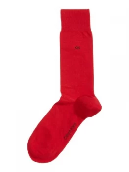Image of Mens Calvin Klein Plain socks Red