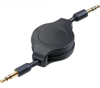 image of VIVANCO 46215 3.5mm Retractable Aux Cable - 1.1 m