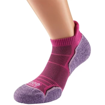 image of 1000 Mile - Run Socklet Ladies (Twin Pack) - Small - Pink/Lavander