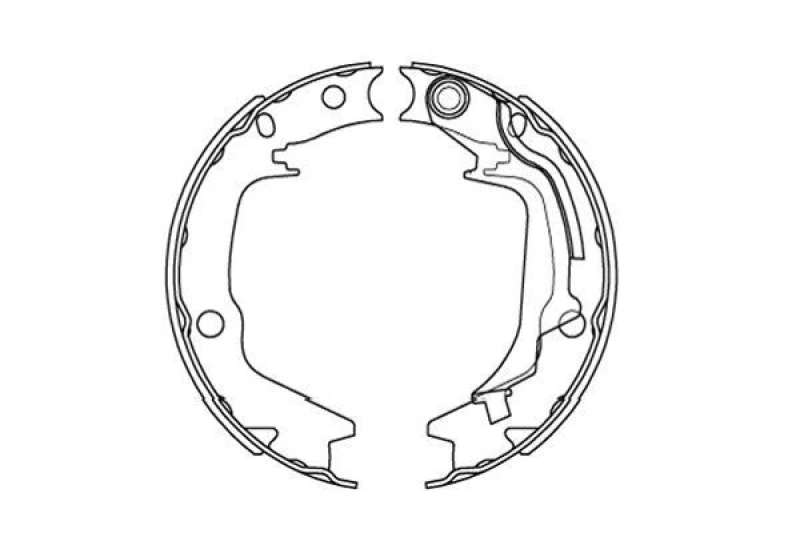 Image of KAVO PARTS Brake Shoe Set KAVO PARTS KBS-3415