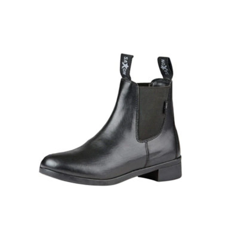 Image of Saxon Childrens/kids Syntovia Jodhpur Boots Black (3 Uk)