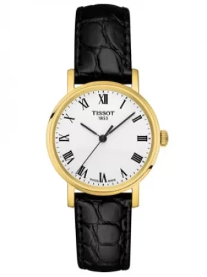 image of Tissot Ladies T-Classic Everytime Small Gold Plated White Dial...