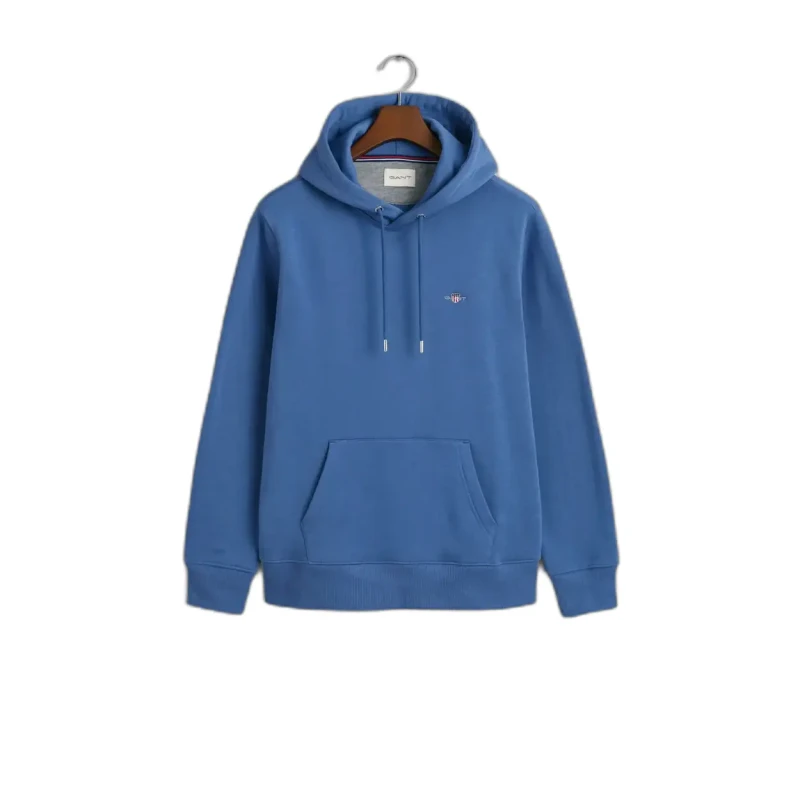 Image of Gant Gant Shield Hoodie Bleu Male M 2007058-442