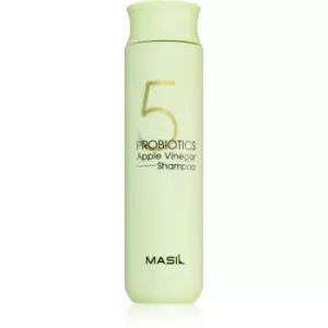 image of MASIL 5 Probiotics Apple Vinegar deep cleanse clarifying shampoo for hair and scalp 300ml