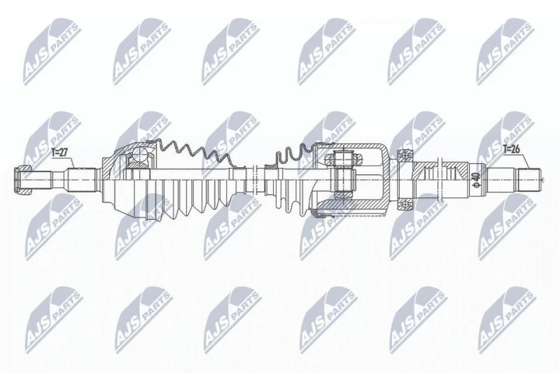 Image of NTY Drive shaft NTY NPW-FR-115