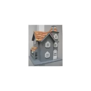 image of Little Manor Birdhouse - Blue