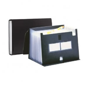 Image of Pentel Polypropylene Expanding File 13 Pockets Black