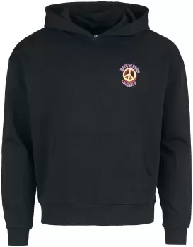 Image of Urban Classics Big Peace Hoody Hooded sweater black