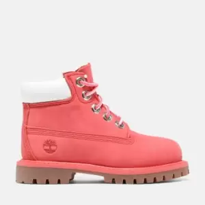 Image of Timberland Premium 6" Boot For Toddler In Pink Pink Kids, Size 10.5