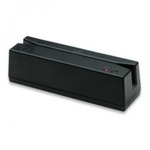 Image of Manhattan USB-A Magnetic Strip Card Reader Triple Track Reader Keyboard Wedge Decoder Cable 1.5m Black Box