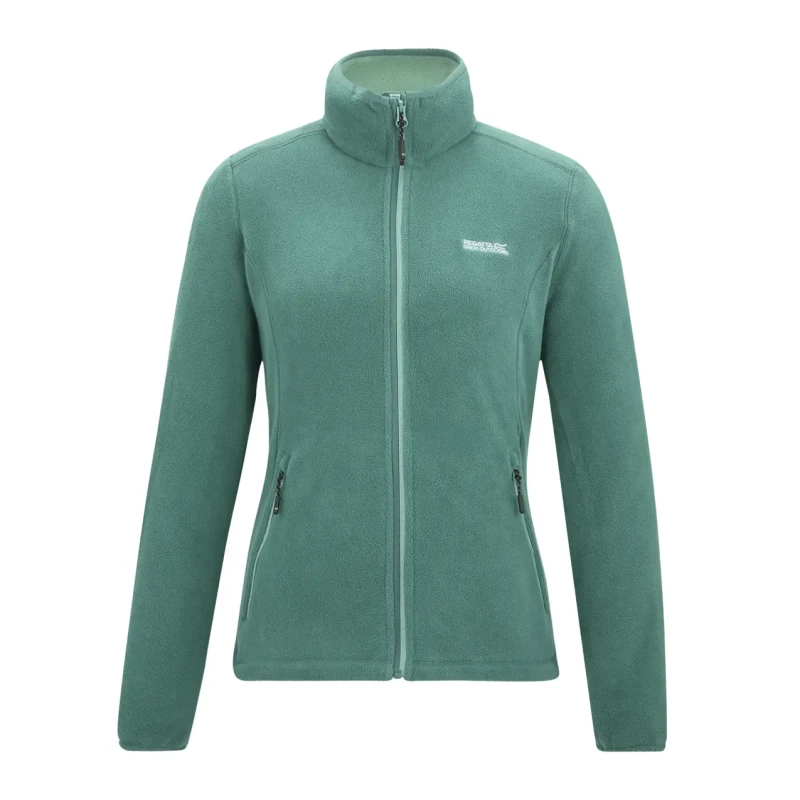 Image of Womens zipped fleece Regatta Floreo IV Vert Female 40