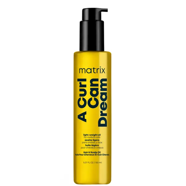 image of Matrix Total Results A Curl Can Dream Lightweight Oil with Sunflower Oil for Curly and Coily Hair 150ml