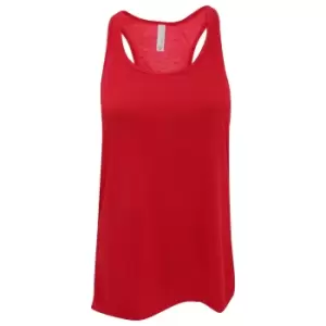 image of Bella Ladies/Womens Flowy Racerback Tank Top (M) (Red)