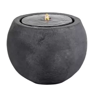 image of Outdoor Living UK Mains Powered Concrete Style 32.5cm Ball Water Fall