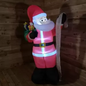 Image of Premier Christmas 1.8M Inflatable Santa with Name List and Sack