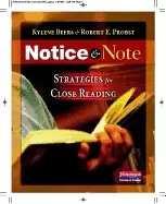 Image of notice and note strategies for close reading