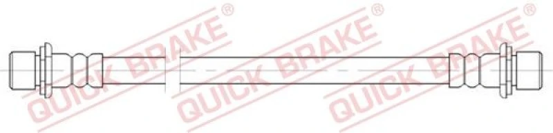 Image of QUICK BRAKE Brake hose QUICK BRAKE 25.081