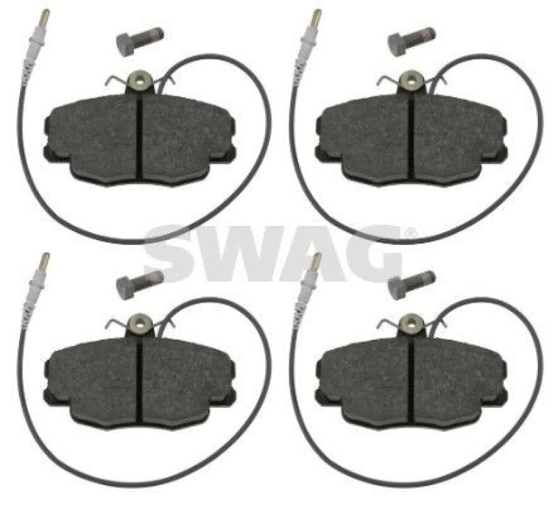 Image of Brake pad set SWAG 64 91 6369