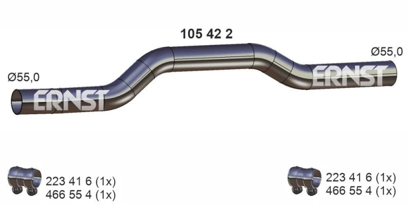 Image of Exhaust Pipe ERNST 105422