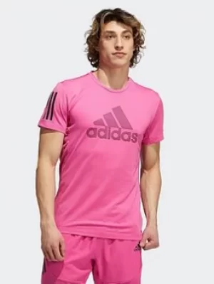 Image of adidas Aeroready Warrior T-Shirt, Blue Size M Men