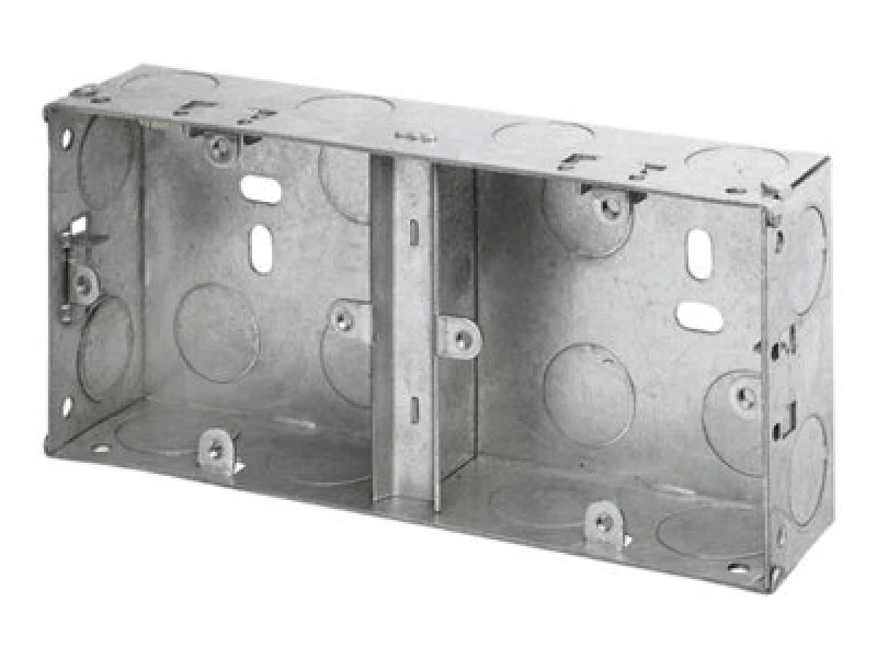 Image of Dencon 8853Nb Dual Metal Back Box 35mm Dcn8853Nb