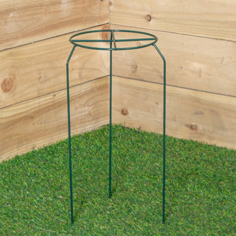Image of Samuel Alexander Urban Dark Green Metal Herbaceous Garden Plant Support Grow Through Small 40Cm X 20Cm