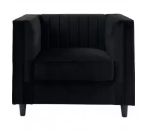 Image of Farah Velvet Chair Grey