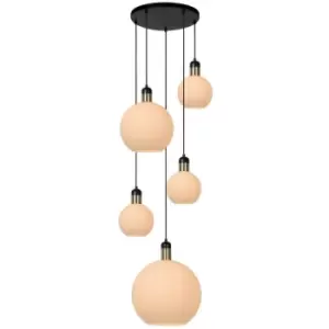 image of Lucide JULIUS - Cluster Pendant Light - 5xE27 - Opal