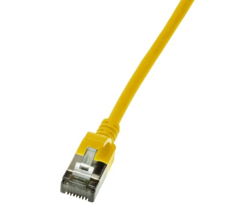 Image of LogiLink Slim U/FTP networking cable Yellow 0.3 m Cat6a U/FTP (STP)