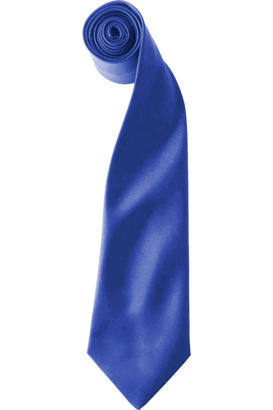 Image of Premier Premier Men Colours Satin Clip Tie Pack of 2 in Royal Royal One Size Male 5059269153991