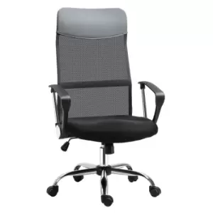 image of HOMCOM Ergonomic Office Chair Mesh Chair with Adjustable Height Tilt Function Black