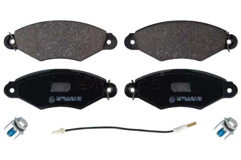 Image of SWAG 60 91 6441 Brake pad set Front Axle, incl. wear warning contact Brake Pad Set,disc brake (402)