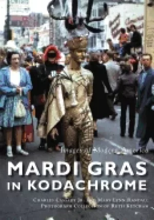 Image of mardi gras in kodachrome