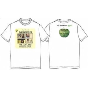 Image of Long and Winding Road Mens White Vintage T Shirt: Small