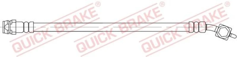 Image of QUICK BRAKE Brake hose QUICK BRAKE 58.006X