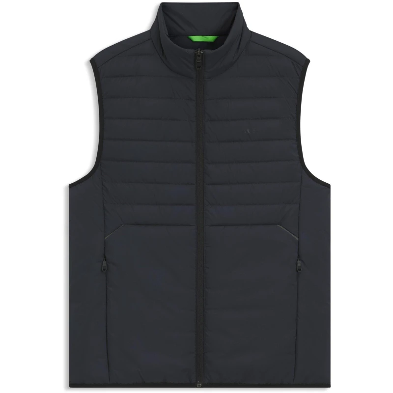 Image of Boss Mens Urbanex Quilted Water Resistant Sleeveless Gilet Dark Blue 402 male M