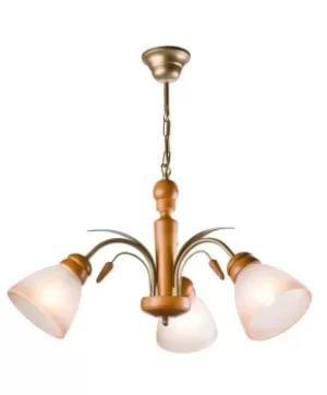 Tulipan Multi Arm Pendant Ceiling Light Alder, 3x E27