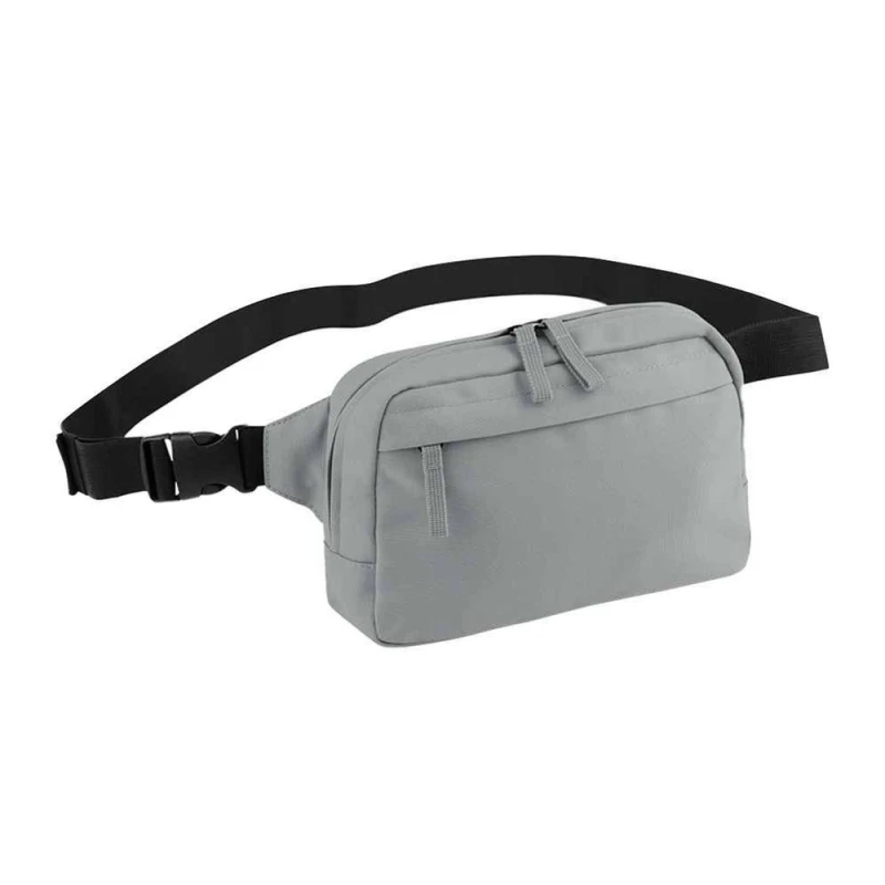 Image of Bagbase Mens Premium Crossbody Bag in Mid Grey Mid Grey Male One Size