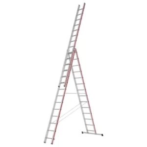 image of Hymer 404742 Red Line Combination Ladder 3 x 14 Tread