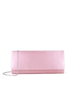 Image of Pink by Paradox London Satin 'shadow' clutch handbag - ONE SIZE