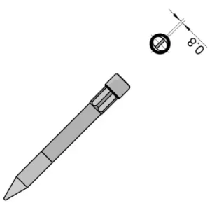 Image of Weller T0054490799 THM D High Mass Soldering Tip Chisel 4.0 x 0.8mm